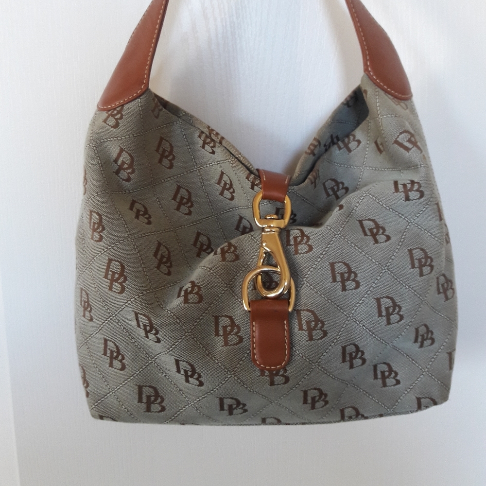 Dooney & Bourke Teal Signature Hobo Purse